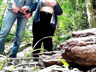 Is this your first time cumming in nature Don't worry, mother-in-law will succeed!