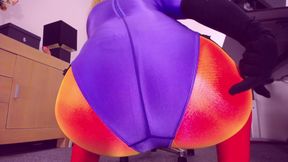 Episode 462. Spandex Leotard JOI, Cum Demands, Cum Encouragement Over Ass in Spandex Land Nylon Layers, Leohex Spandex Leotard