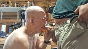 Sucking His Cock While he Videoes on His Phone
