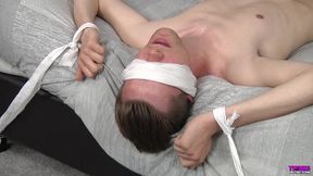 Writhing as His Cock Spews Cum