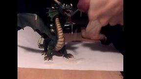 Toy Dragon Cum Holder