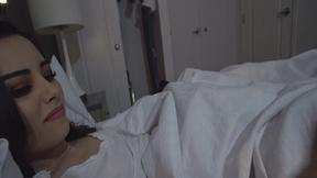 ”Stepbrother jerking off beside his sexy stepsister”