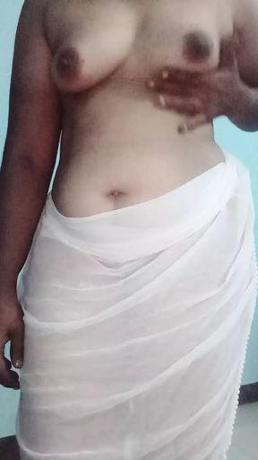Lonely Indian girl crush the pluffy boop, soft bun, fingering the silky pussy