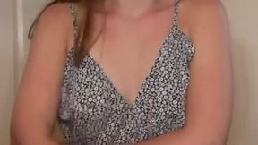 OILY Small Perky White Tits - CuteBootyBabe21 shows off HER PERKY LITTLE TITS with OIL