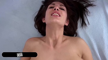 Coed Pussy Pounded, Dean & Dan Tag-Team Ayda's Giant Tits & Fat Cunt!