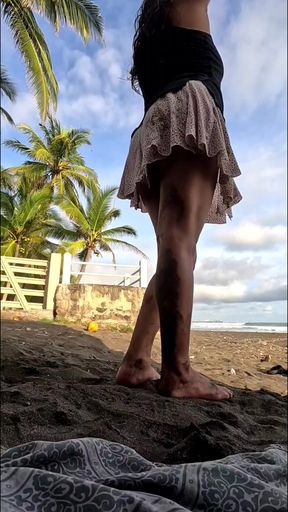 On the beach 👙