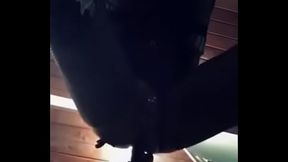 Chastity Sissy Dripping Out Of Cage Riding BBC Dildo