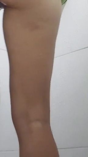 Delicious hot bath with hairy vagina   Clip 2