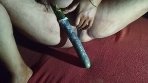 Indian desi Bhabhi Eggplant Sex Her room &amp; Orgasm Control