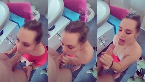 good morning blowjob in the bathroom ?