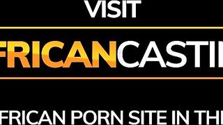 African Amateur Drinking White Man's Cum to Got Hired