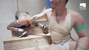 Tattooed TantricFF Destroys Axel Abysse Dripping Hole On POV Anal Fisting