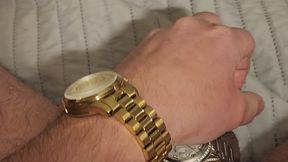 Masturbating and cumming with my 2 Michael Kors watches. Xxx