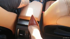 Dangling the shoe in the back seat of the car wmv 1280 x 720