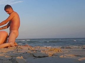 Sensual sex at the beach