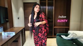 Indian Desi Aunty was Angry, we shared single bed, Full Hindi Audio