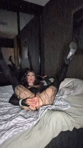 Amateur Crossdresser Sofia-T enjoying another dildo