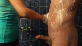 Taking shower with a friend - Bulgarian