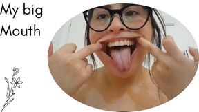 Opening my huge mouth like the joker