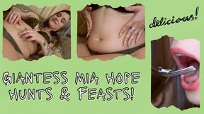 Giantess Mia Hope Hunts And Feasts! - HD MP4 1080p Format