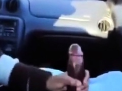 BBC gets a handjob in the car