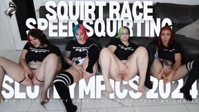 Speed Squirting - Squirt Race! - Slutlympics 2024