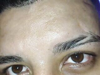 my cuckold show me his gorgeous eyes during the time that cleaning up my twat from screwing with other dudes