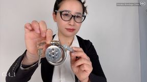 Professor Hinako Instructs You To Put On Chastity Belt; POV-JOI (English Subtitles Included)