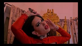 Miss Alessa Milano POV Brushing my beautyfull Hair Fetish Domination