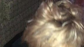 Slutty bbw gobbles down 9 inch bbc