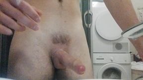 quick cum in bathroom