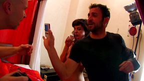 Tattooed petite girl anal fucking big cock sucking