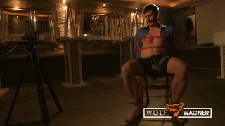 Club manager gets ambushed &amp; milked off by a hot gangster slut! WOLF WAGNER