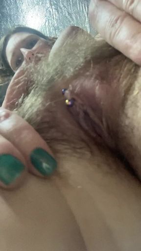 Teasing You with My Horny Hairy Pussy Just Inches From Your Face as I Do a Rachel Wriggler Style Lapdance
