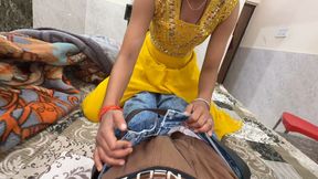 When the stepsister made a wrong gesture to the stepbrother, the stepbrother also did not leave the opportunity, put the penis i