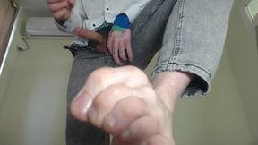 Sperm Foot Fetish Play