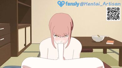 MAKIMA FULL HENTAI // BLOWJOB POV // DOUBLE PENETRATION // DEEPTHROAT