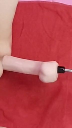 Mike Essex Locked in Chastity and Fucked with Huge Dildo
