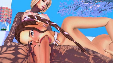 PERVERTED FUTA MISTRESS ARRANGED HARD ANAL SEX AND FACEFUCK WITH STEPSISTER (SIMS + ANIME HENTAI + SFM)