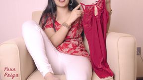 Desi Bhabhi Masturbating While Her Devar Watches