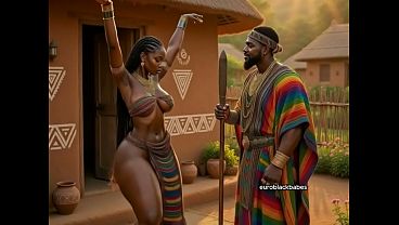 Village sexy african ebony big ass big boobs maiden seduced and fucked by an Handsome big dick prince who loves raw sex