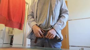 Hot Guy Teasing and Jerking His Cock Till He Cums