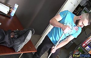 BBC LP officer fucking the bearded cleaner guy