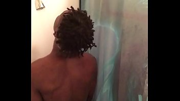 Taking a shower