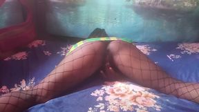 Laying on the Bed Rubbing My Pussy Humping My Hand