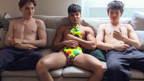 Czech foursome with handsome twinks bottoming in POV