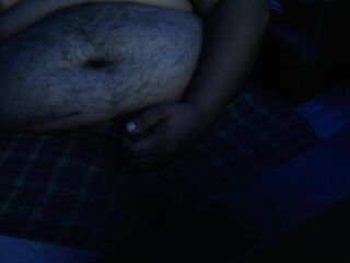 Bulky Male Home alone