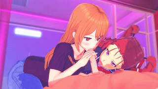 Ajisai no Chiru Koro Ni 3some with anime cosplay [3d hentai uncensored]