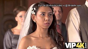 Watch as Asian fiancee and bride get wild with guests while getting fucked in front of them