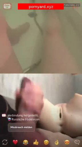 Amateur teen flashes webcam in reaction to audience's cheers